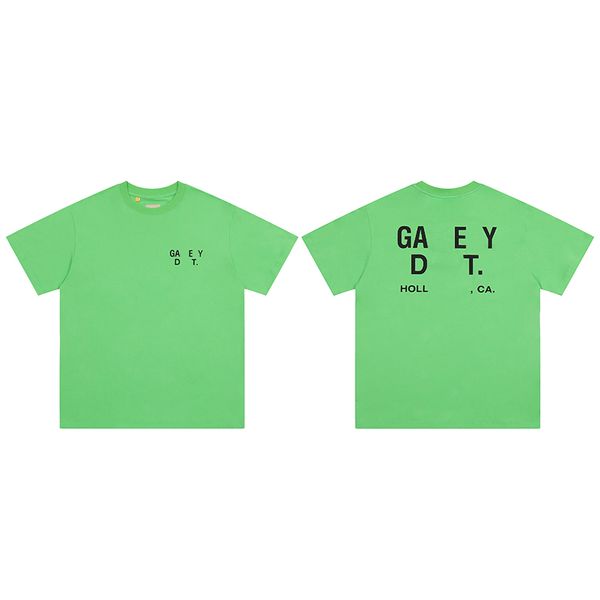 designer green t shirts solid color for men ins fashion cotton breathable letter printed galleryse depts tees, White;black
designer green t shirts solid color for men ins fashion cotton breathable letter printed galleryse depts tees, White;black