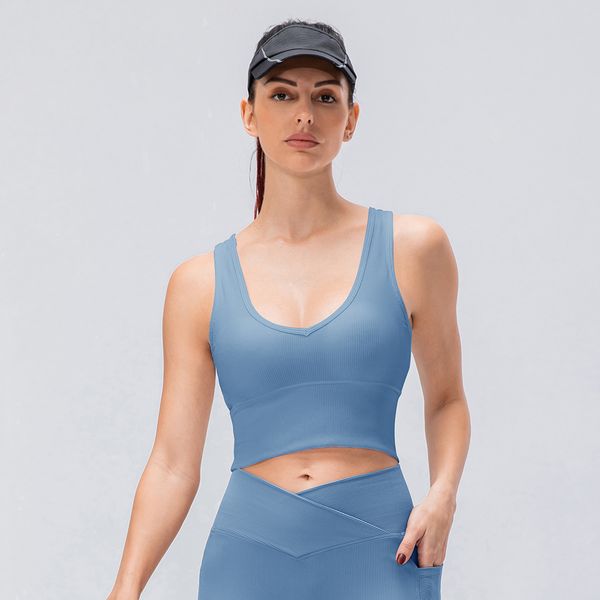 women fitness bra ribber v neck fintness tank vest solid workout breathble quick dry female ll897
women fitness bra ribber v neck fintness tank vest solid workout breathble quick dry female ll897
