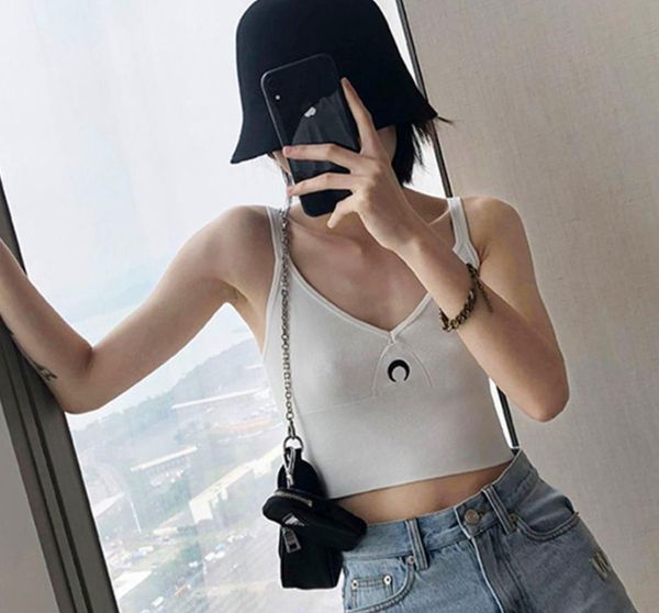 women's tanks summer moon embroidery knitted sling vest all-match slim basic thin, White
women's tanks summer moon embroidery knitted sling vest all-match slim basic thin, White