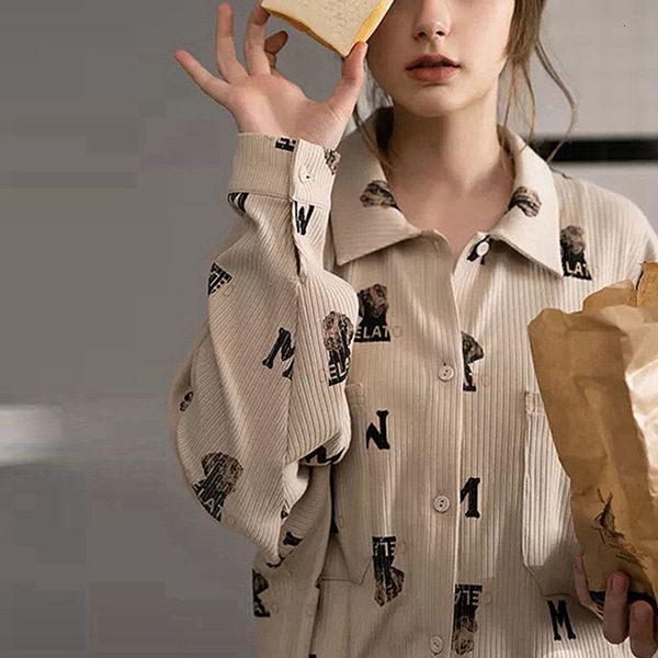 women's sleepwear qweek women's pajamas bear print home clothes long sleeve autumn pijamas feminino turn down collar sleepwear sof, Black;red
women's sleepwear qweek women's pajamas bear print home clothes long sleeve autumn pijamas feminino turn down collar sleepwear sof, Black;red