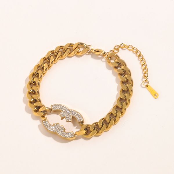 fashion design diamond chain bracelets designer gold plated bracelet classic jewelry couple gift bracelet high sense accessories, Black
fashion design diamond chain bracelets designer gold plated bracelet classic jewelry couple gift bracelet high sense accessories, Black