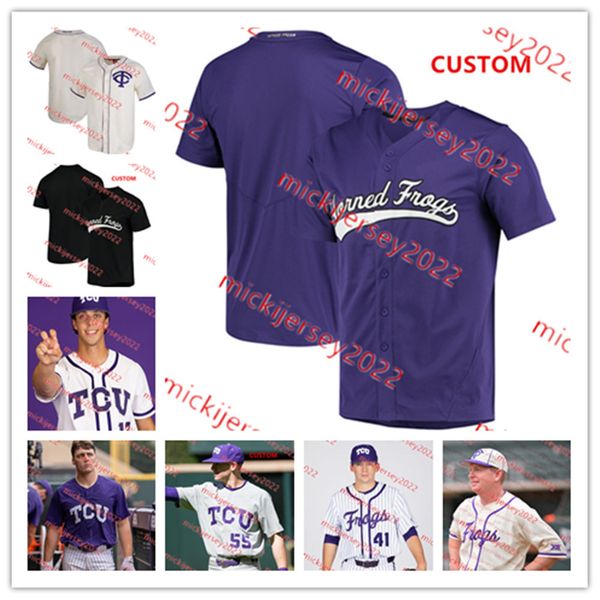 tcu horned frogs baseball jersey custom stitched mens youth karson bowen brody green fisher ingersoll logan maxwell owen blackledge jake due, Black
tcu horned frogs baseball jersey custom stitched mens youth karson bowen brody green fisher ingersoll logan maxwell owen blackledge jake due, Black