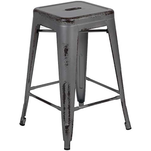 flash furniture commercial grade 24 high backless distressed silver gray metal indoor outdoor counter height stool
flash furniture commercial grade 24 high backless distressed silver gray metal indoor outdoor counter height stool