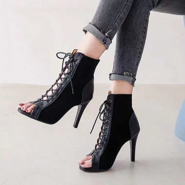 sandals laceup heels 9cm women's shoes summer trend black peep toe boots fashion cloth stilettos jazz dance female 230313
sandals laceup heels 9cm women's shoes summer trend black peep toe boots fashion cloth stilettos jazz dance female 230313
