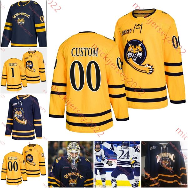 stitched quinnipiac bobcats jersey custom matthew campbell ethan de jong collin graf jacob nordqvist chrise fillion mens youth quinnipiac ho, Black 
stitched quinnipiac bobcats jersey custom matthew campbell ethan de jong collin graf jacob nordqvist chrise fillion mens youth quinnipiac ho, Black