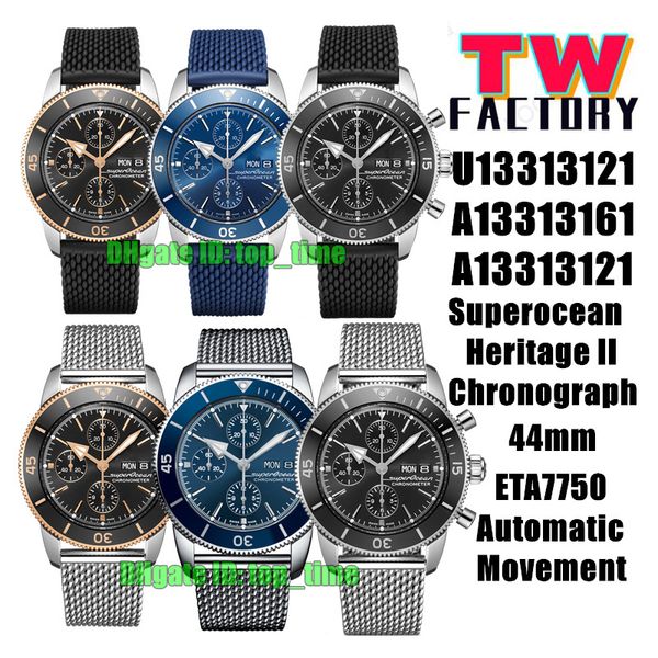 tw factory watches 44mm superocean heritage ii chronograph automatic eta7750 mens watch blue / black dial stainless steel bracelet gents wri, Slivery;brown
tw factory watches 44mm superocean heritage ii chronograph automatic eta7750 mens watch blue / black dial stainless steel bracelet gents wri, Slivery;brown