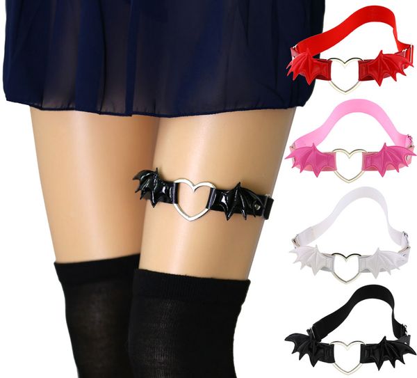 costume accessories hollowed out peach heart love garter simple personality bat wings leather high elastic thigh ring garter, Silver
costume accessories hollowed out peach heart love garter simple personality bat wings leather high elastic thigh ring garter, Silver