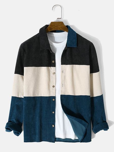 men's casual shirts charmkpr men's corduroy color block stitching blouse casual streetwear male all-match simple long sleeve shir, White;black
men's casual shirts charmkpr men's corduroy color block stitching blouse casual streetwear male all-match simple long sleeve shir, White;black