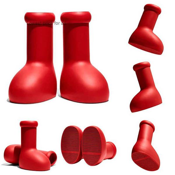 with box designer big red boot for men women shoes solid round toe flat eva rubber rain boots fashion outdoor sneakers, Black
with box designer big red boot for men women shoes solid round toe flat eva rubber rain boots fashion outdoor sneakers, Black