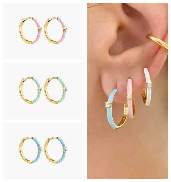 charm yuxintome 925 sterling silver ear needle 10mm rainbow enamel huggies for earrings women fashion fine jewelry clips hoop earrings aa230, Golden
charm yuxintome 925 sterling silver ear needle 10mm rainbow enamel huggies for earrings women fashion fine jewelry clips hoop earrings aa230, Golden