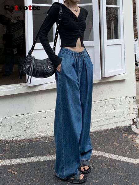 women's jeans cotvotee blue baggy jeans women elasticated waist wide leg jeans fashion loose vintage streetwear denim pants full length
women's jeans cotvotee blue baggy jeans women elasticated waist wide leg jeans fashion loose vintage streetwear denim pants full length
