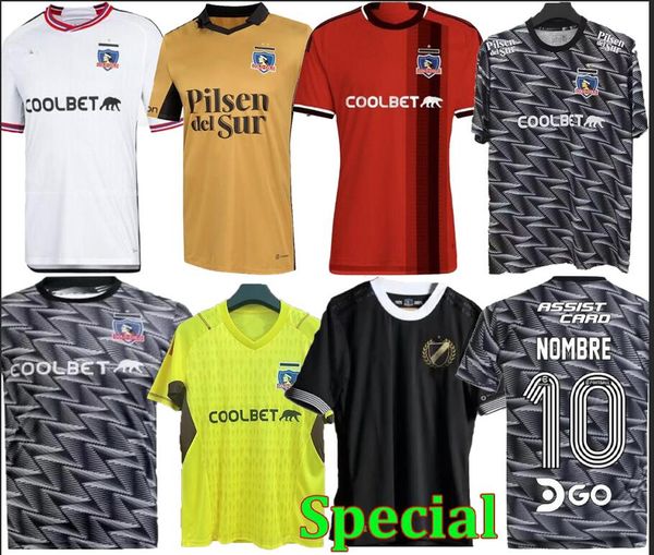 22/23/24 colo colo home soccer jerseys 33 champion t-shirt santos bolados arriagada zaldivia gil fuentes costa special men football shirts, Black
22/23/24 colo colo home soccer jerseys 33 champion t-shirt santos bolados arriagada zaldivia gil fuentes costa special men football shirts, Black