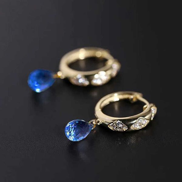 charm designer original s925 silver inlaid oval blue crystal pendant women's earrings exquisite luxury elegant charm jewelry aa230311, Golden 
charm designer original s925 silver inlaid oval blue crystal pendant women's earrings exquisite luxury elegant charm jewelry aa230311, Golden