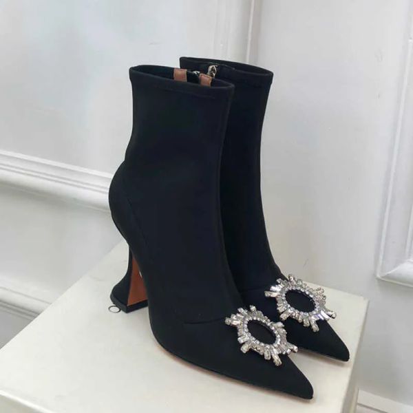 amina muaddi boots womens high heel boots fashion designer rhinestone button stretch boot pointed toe ankle booty 10cm heels women combat bo, Black
amina muaddi boots womens high heel boots fashion designer rhinestone button stretch boot pointed toe ankle booty 10cm heels women combat bo, Black
