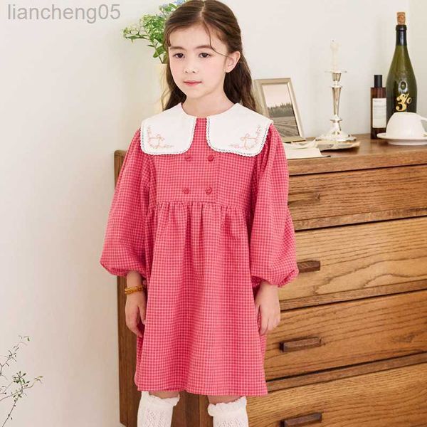 girl's dresses bebezoo girls autumn dress puff sleeve peter pan collar plaid cute dresses for 3-8 years kids girl clothes w0314, Red;yellow
girl's dresses bebezoo girls autumn dress puff sleeve peter pan collar plaid cute dresses for 3-8 years kids girl clothes w0314, Red;yellow