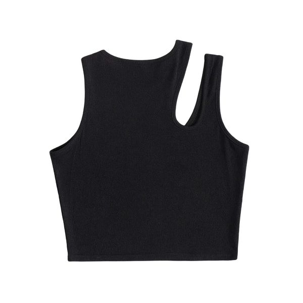 rib knitted t shirts women's tank summer solid color o neck sleeveless cut street retro korean fashion shirt tank clothes, White
rib knitted t shirts women's tank summer solid color o neck sleeveless cut street retro korean fashion shirt tank clothes, White
