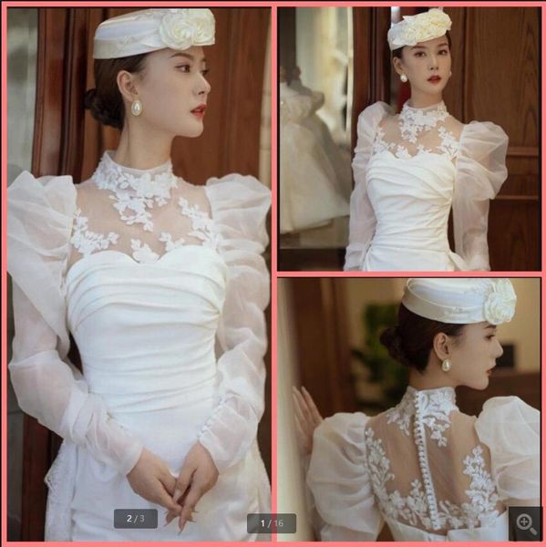 2023 white lace satin sheath column high neck wedding dress long sleeve beaded appliques ruched floor length bridal gowns modest muslim wome
2023 white lace satin sheath column high neck wedding dress long sleeve beaded appliques ruched floor length bridal gowns modest muslim wome