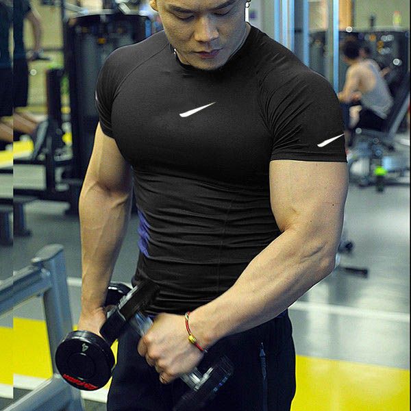 613s men's t-shirts men's summer short sleeve fitness t shirt running sport gym muscle t-shirts oversized workout casual clothing, White;black
613s men's t-shirts men's summer short sleeve fitness t shirt running sport gym muscle t-shirts oversized workout casual clothing, White;black