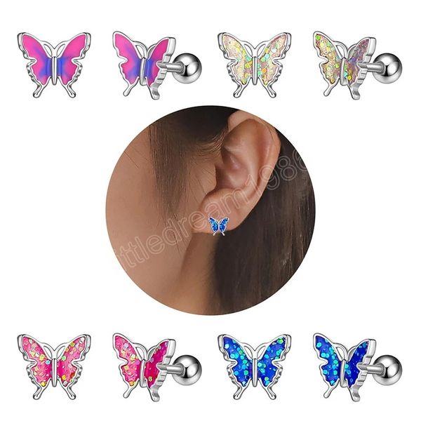 butterfly shiny stud earrings for women girls cartilage tragus helix ear piercing earring colorful fashion body jewelry, Golden;silver
butterfly shiny stud earrings for women girls cartilage tragus helix ear piercing earring colorful fashion body jewelry, Golden;silver