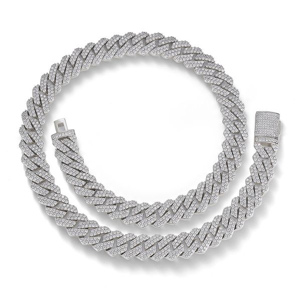 cuba chain thick 14mm diamond full diamond trend hip hop diamond bracelet necklace, Silver
cuba chain thick 14mm diamond full diamond trend hip hop diamond bracelet necklace, Silver