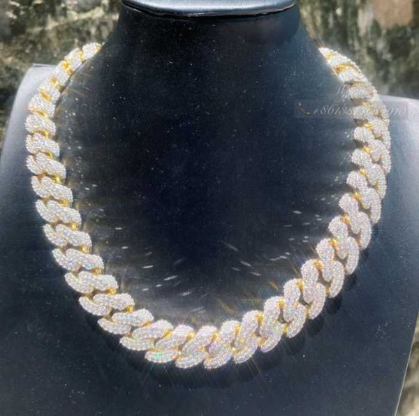 bussdown two tone sides front fully iced out 18mm vvs1 moissanite diamond miami cuban link chain, Silver
bussdown two tone sides front fully iced out 18mm vvs1 moissanite diamond miami cuban link chain, Silver