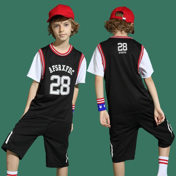 2023 children sets designer tracksuis outdoor sports basketball suit two piece set boys breathable jersey football sets athletic wear, White 
2023 children sets designer tracksuis outdoor sports basketball suit two piece set boys breathable jersey football sets athletic wear, White