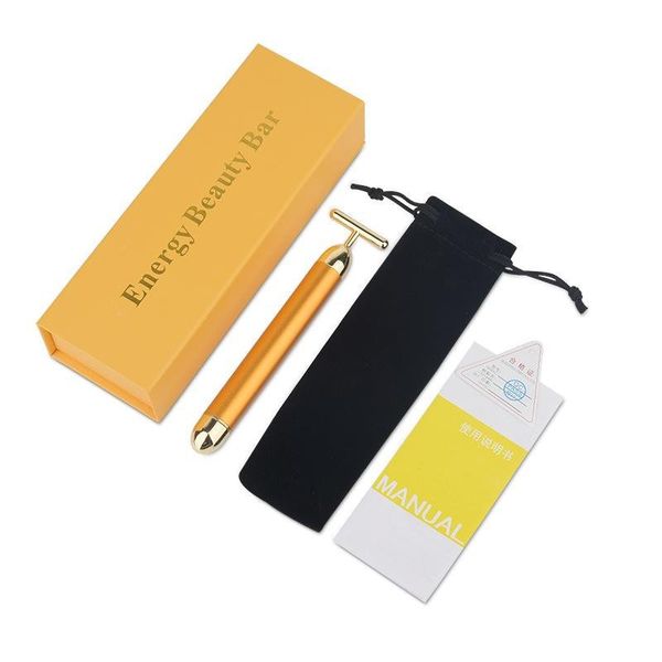 energy beauty bar 24k gold pulse firming face massager facial roller massage facial body relaxation with boxes
energy beauty bar 24k gold pulse firming face massager facial roller massage facial body relaxation with boxes