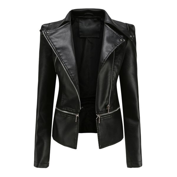 women's jackets spring thin leather black detachable long sleeve coat turndown collar outwear casual high street biker 230313, Black;brown
women's jackets spring thin leather black detachable long sleeve coat turndown collar outwear casual high street biker 230313, Black;brown