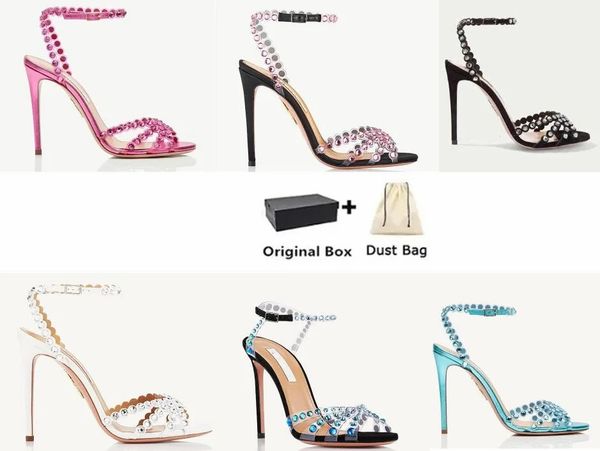 newst season aquazzura shoes tequila sandals 100 sparkling party italy clear pvc crystals stiletto heel wedding brid 35-43, Black
newst season aquazzura shoes tequila sandals 100 sparkling party italy clear pvc crystals stiletto heel wedding brid 35-43, Black