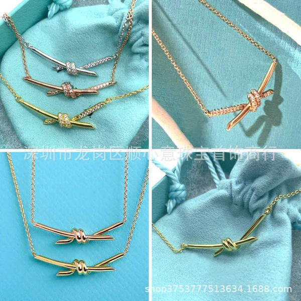 luxury knot knot necklace for women 925 silver plated 18k rose gold inlaid diamond winding light luxury fashion sweet, Black
luxury knot knot necklace for women 925 silver plated 18k rose gold inlaid diamond winding light luxury fashion sweet, Black