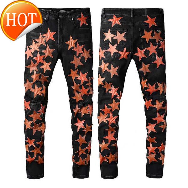 .men's jeans 20ss mens designer distressed ripped biker slim fit motorcycle denim for men s european jean hombre letter star..., Blue 
.men's jeans 20ss mens designer distressed ripped biker slim fit motorcycle denim for men s european jean hombre letter star..., Blue