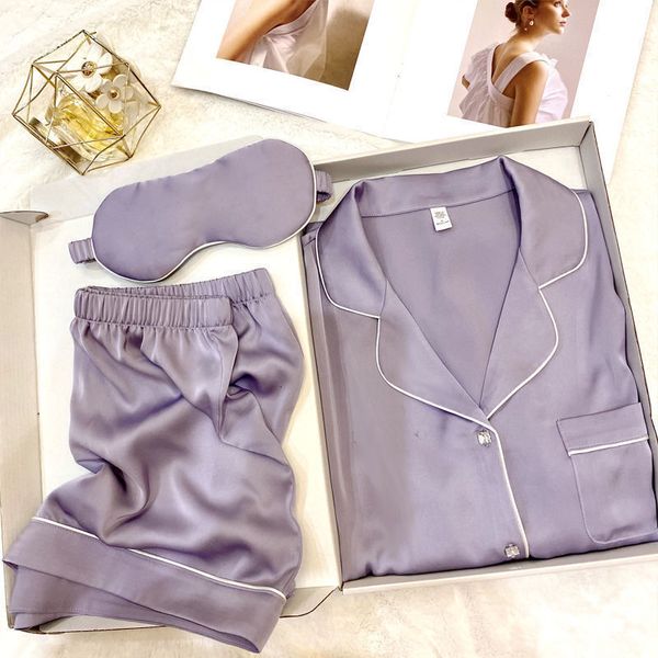 women's sleepwear pajamas for women pyjamas simulated silk pajama suit terno short sleeve sleepwear two-piece silk housewear 230314, Black;red
women's sleepwear pajamas for women pyjamas simulated silk pajama suit terno short sleeve sleepwear two-piece silk housewear 230314, Black;red