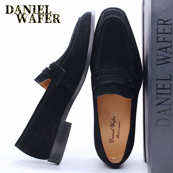 men's luxury brand loafer shoes suede genuine leather slip on brown black penny loafers men fashion wedding office causal shoes, Black;white
men's luxury brand loafer shoes suede genuine leather slip on brown black penny loafers men fashion wedding office causal shoes, Black;white