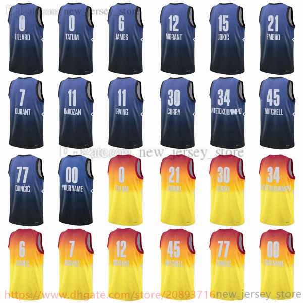 custom custom 2023 all-star printed basketball jerseys embiid antetokounmpo stephen curry lillard tatum ja morant luka doncic kyrie irving k, Black;red
custom custom 2023 all-star printed basketball jerseys embiid antetokounmpo stephen curry lillard tatum ja morant luka doncic kyrie irving k, Black;red