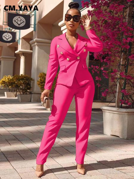 women's suits blazers cm.yaya autumn winter set long sleeve blazer and pants suit office lady tracksuit two 2 piece elegant ins outfits, White;black
women's suits blazers cm.yaya autumn winter set long sleeve blazer and pants suit office lady tracksuit two 2 piece elegant ins outfits, White;black