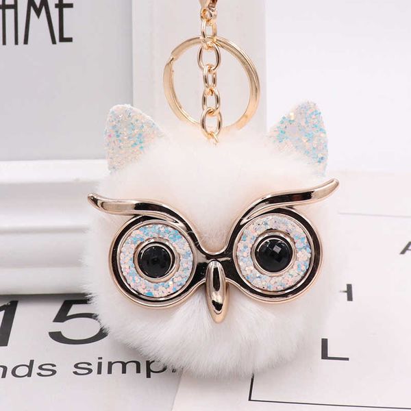 keychains cute fashion women handicraft animal owl fur rabbit hair ball pom charm car keychain handbag key ring pendant key ring l230314, Silver
keychains cute fashion women handicraft animal owl fur rabbit hair ball pom charm car keychain handbag key ring pendant key ring l230314, Silver