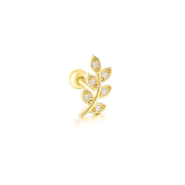 charm canner 2 pieces 925 sterling silver cartilage ear stud earrings for women crystal zircon leaf/flower/moon studs piercing jewelry aa230, Golden
charm canner 2 pieces 925 sterling silver cartilage ear stud earrings for women crystal zircon leaf/flower/moon studs piercing jewelry aa230, Golden