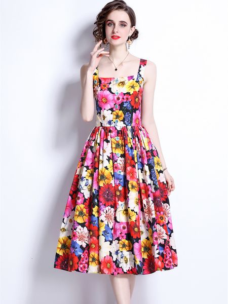 party dresses summer runway beach sunflower diamonds single-breasted dress women's spaghetti strap holiday floral print midi vestido 23, White;black
party dresses summer runway beach sunflower diamonds single-breasted dress women's spaghetti strap holiday floral print midi vestido 23, White;black
