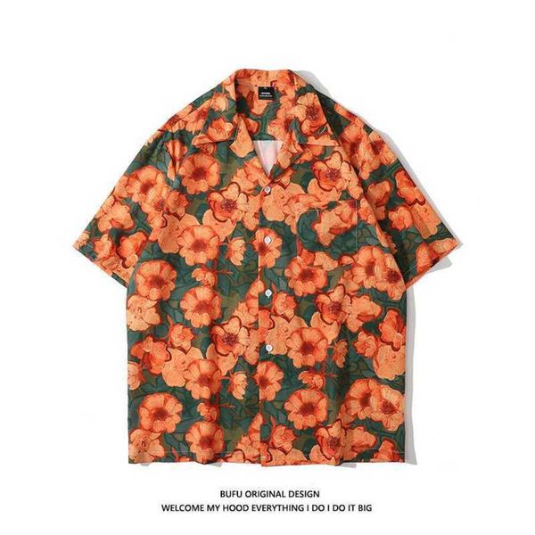 men's t-shirts oil painting cuban collar printed short-sleeved shirt for men and women lovers vintage hawaiian beach shirt, White;black
men's t-shirts oil painting cuban collar printed short-sleeved shirt for men and women lovers vintage hawaiian beach shirt, White;black