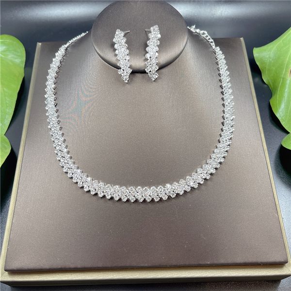 wedding jewelry sets fashion women necklace earrings set alloy wedding bridal lady dangle earring necklaces jewellery accessories 230313, Slivery;golden
wedding jewelry sets fashion women necklace earrings set alloy wedding bridal lady dangle earring necklaces jewellery accessories 230313, Slivery;golden