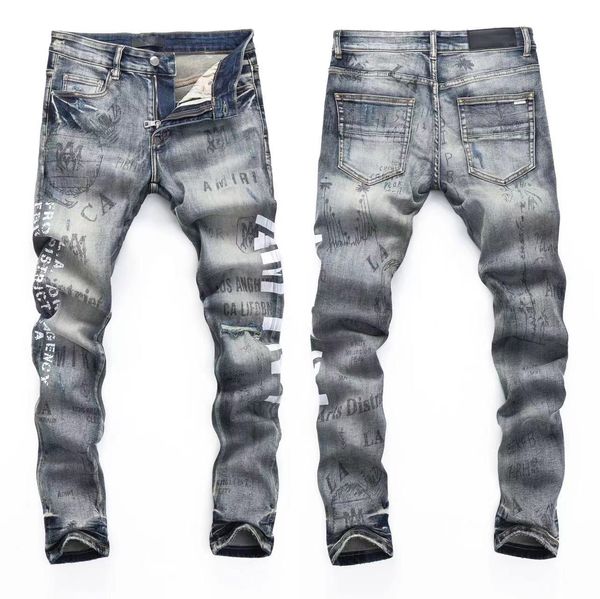 fit stretch design denim jeans biker for mens slim painted patch trim leg cowboy pants male 14 va27, Black
fit stretch design denim jeans biker for mens slim painted patch trim leg cowboy pants male 14 va27, Black