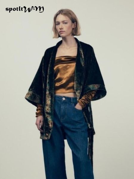 women s jackets winter kimonos for women fashion vintage velvet female elegant long woman kimono blouses and cardigans 230314, Black;brown
women s jackets winter kimonos for women fashion vintage velvet female elegant long woman kimono blouses and cardigans 230314, Black;brown