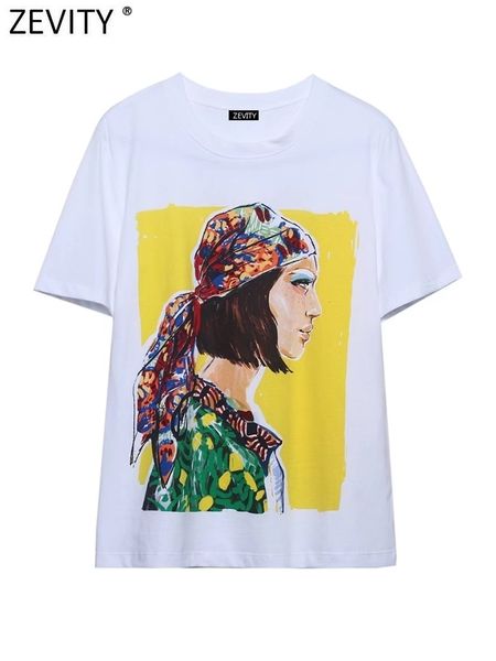 women's t-shirt zevity summer women fashion beauty picture print casual white t shirt female basic o neck short sleeve chic leisure t4
women's t-shirt zevity summer women fashion beauty picture print casual white t shirt female basic o neck short sleeve chic leisure t4