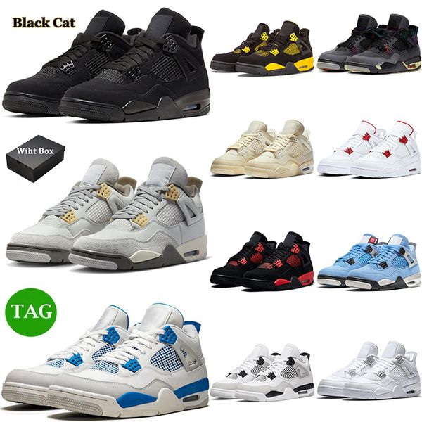 with box men women basketball shoes jumpman 4 4s black cat pn dust military blue red metallic white cement wild things tour yellow sports sn
with box men women basketball shoes jumpman 4 4s black cat pn dust military blue red metallic white cement wild things tour yellow sports sn