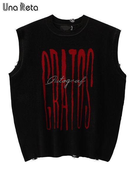 men s vests una reta sleeveless sweaters men autumn streetwear knitted hip hop letter print pullover harajuku couple 230313, Black;white
men s vests una reta sleeveless sweaters men autumn streetwear knitted hip hop letter print pullover harajuku couple 230313, Black;white
