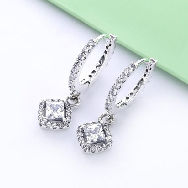 925 sterling silver square sparkle hoop earrings fits european pandora style jewelry fashion earrings, Golden;silver
925 sterling silver square sparkle hoop earrings fits european pandora style jewelry fashion earrings, Golden;silver