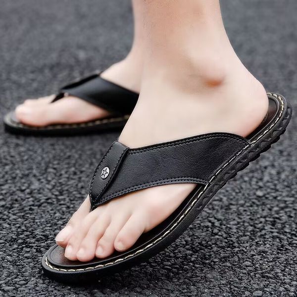 men's slippers fashion personality non-slip deodorant summer outdoor comfortable leisure beach sandals, Black
men's slippers fashion personality non-slip deodorant summer outdoor comfortable leisure beach sandals, Black