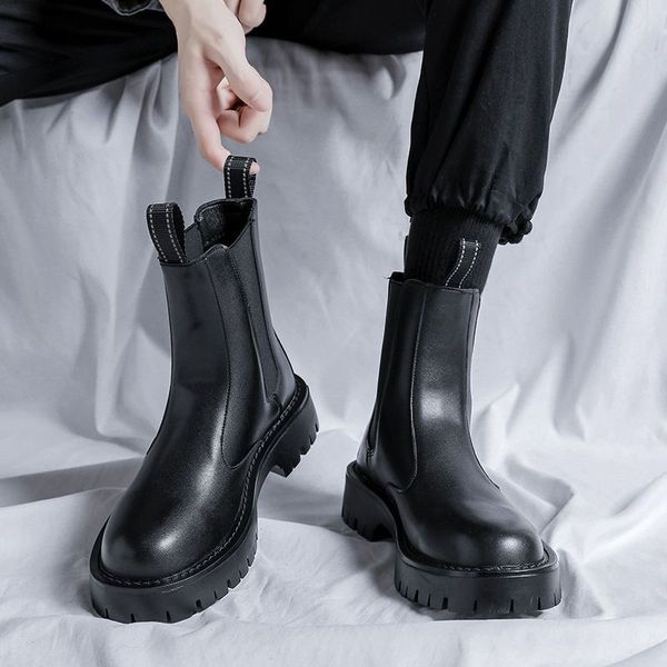 chelsea boots men's high shoes british style smoke boots autumn and winter plus fleece martin boots men's leather shoes boots men, Black
chelsea boots men's high shoes british style smoke boots autumn and winter plus fleece martin boots men's leather shoes boots men, Black