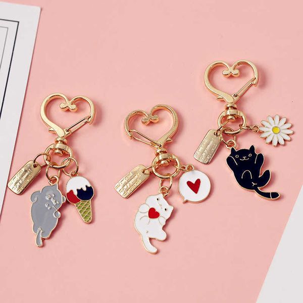 keychains cute cartoon cat car keyring trinket bag ornament keys organizer fashion animal jewelry women accessories party gift l230314, Silver
keychains cute cartoon cat car keyring trinket bag ornament keys organizer fashion animal jewelry women accessories party gift l230314, Silver