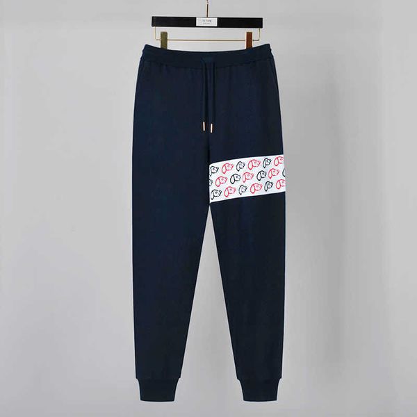 heavyweight jacquard design advanced sense leisure sports leggings fashion brand tb men's women's couple autumn winter pants, Black
heavyweight jacquard design advanced sense leisure sports leggings fashion brand tb men's women's couple autumn winter pants, Black